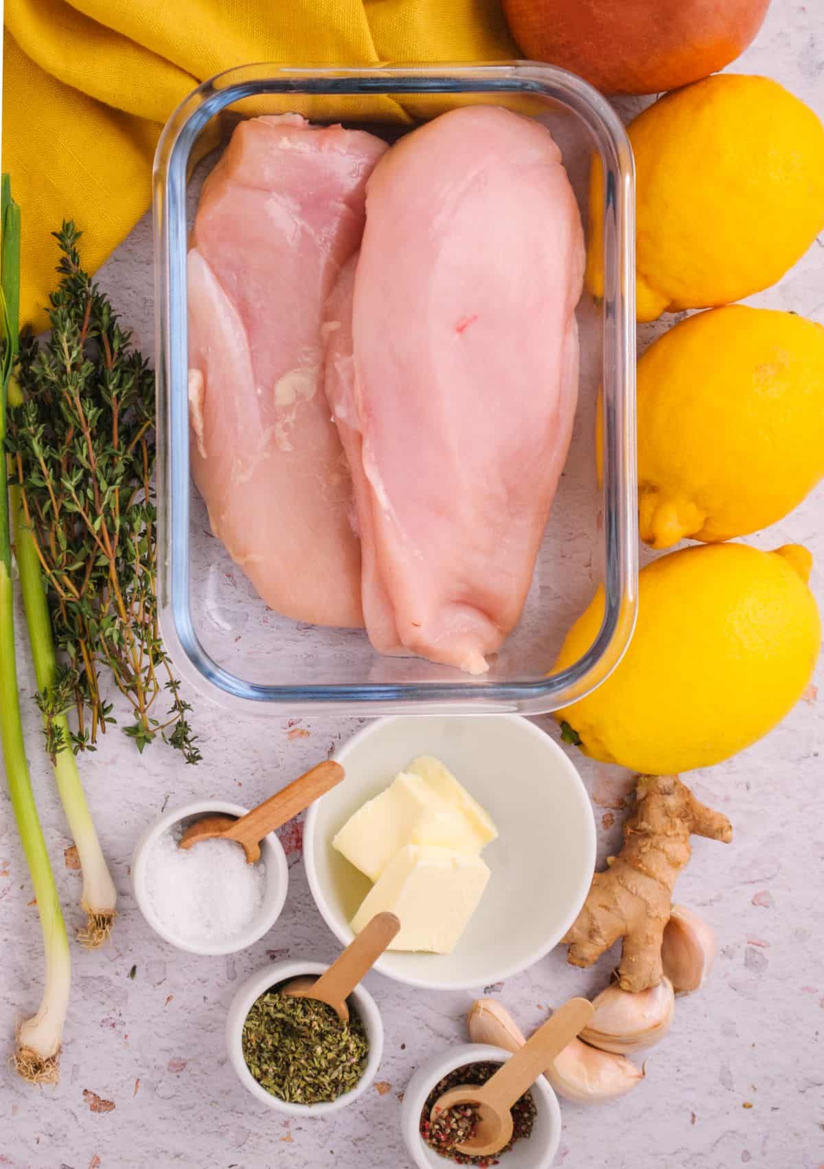 Lemon Chicken Made In The Instant Pot Ingredients