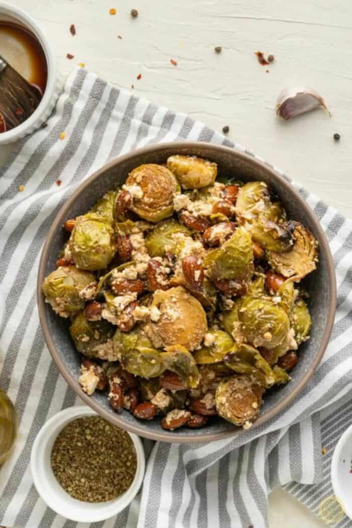 Roasted Brussels Sprouts with Almonds