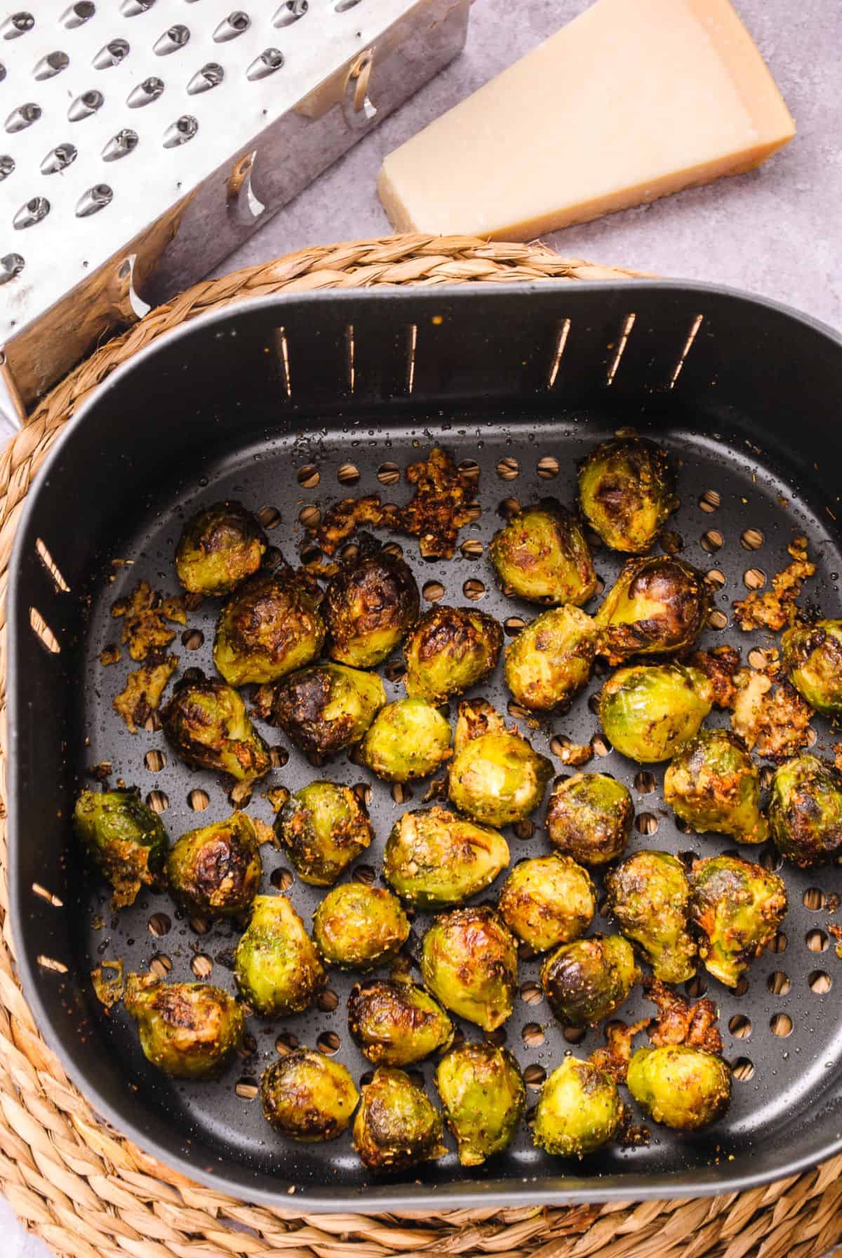 Air Fryer frozen Brussel sprouts step 5.1