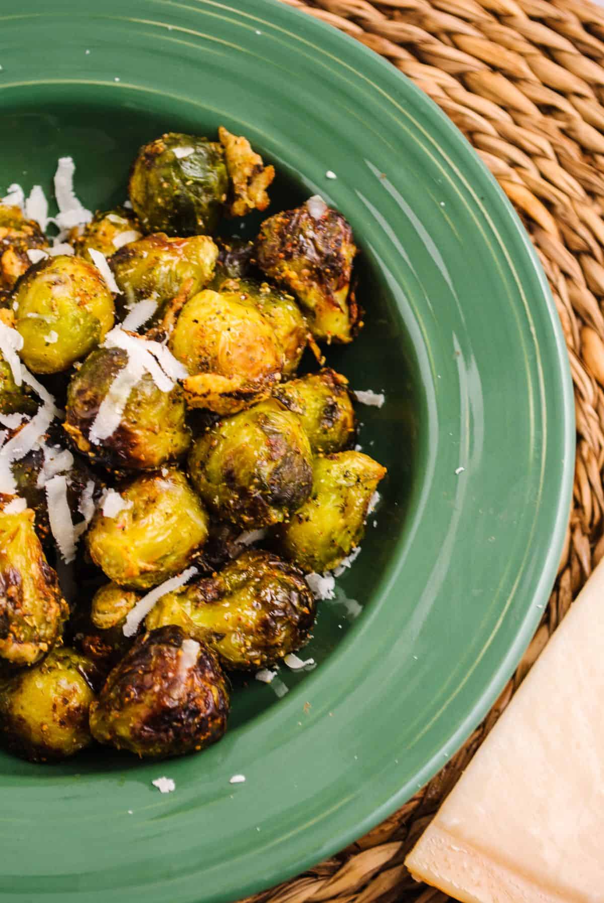 Air Fryer frozen Brussel sprouts step 8