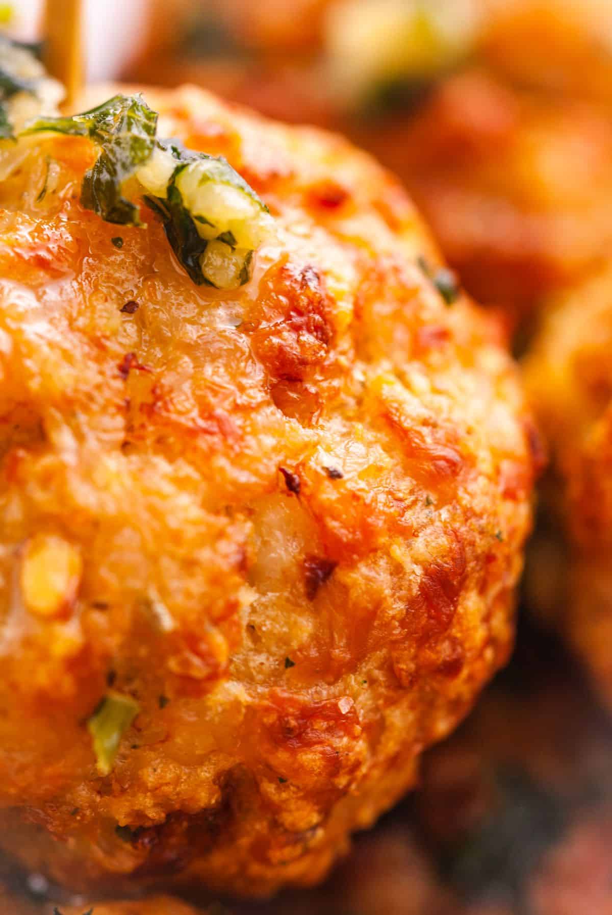 Air fryer chicken meatballs 4