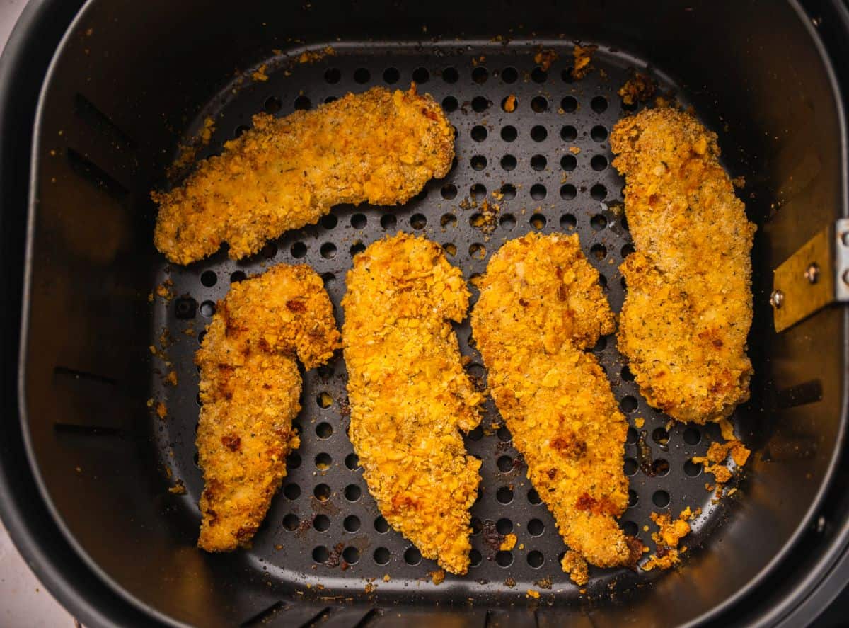 Air fryer chicken tenders step 16