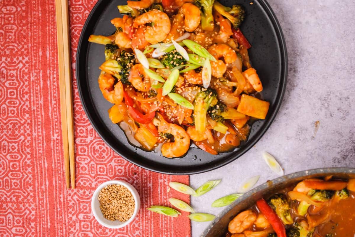 Sweet and sour shrimp 6