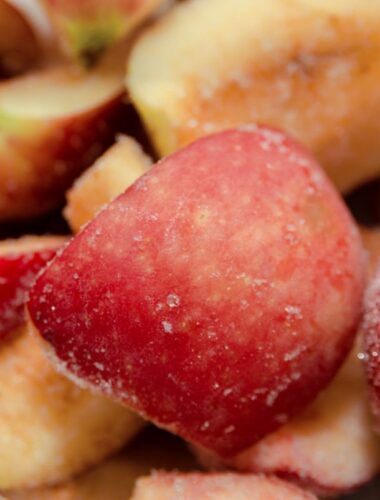 frozen apple slices