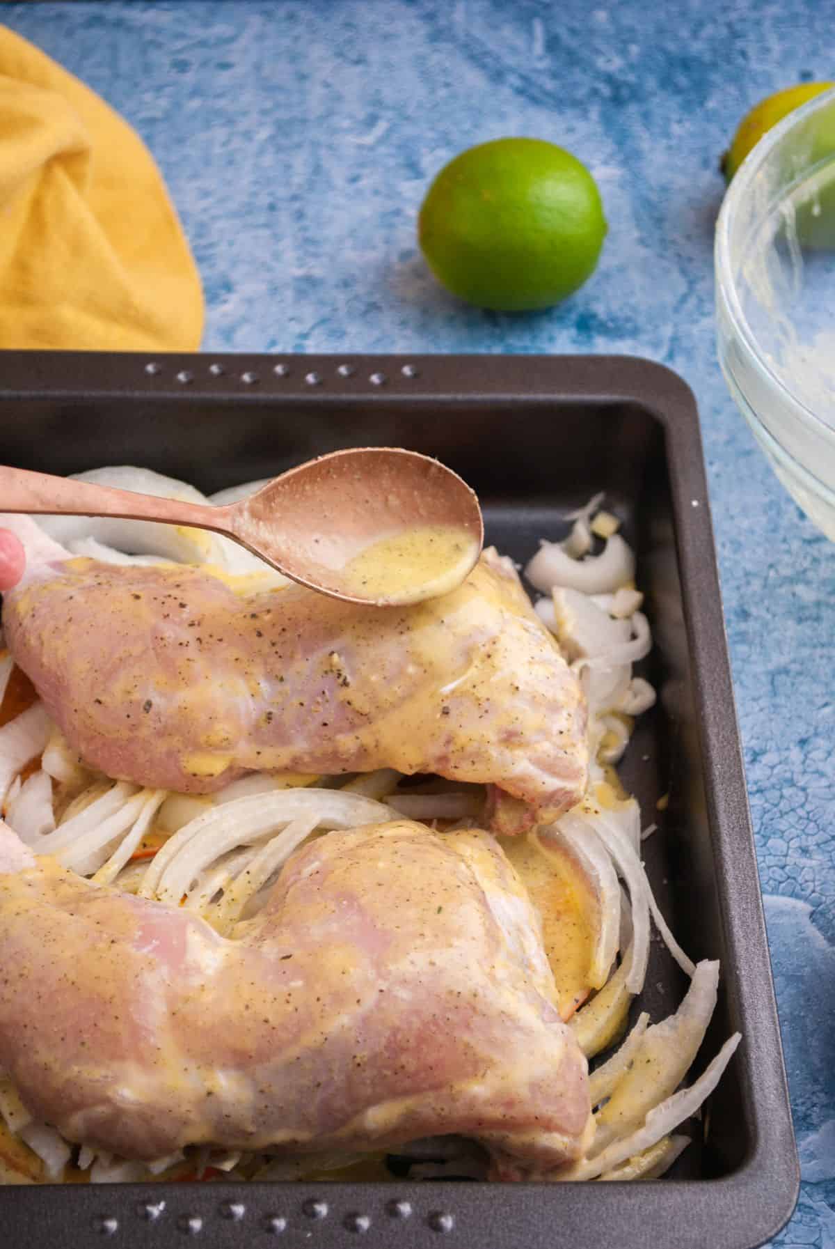 Cuban mojo chicken step 10