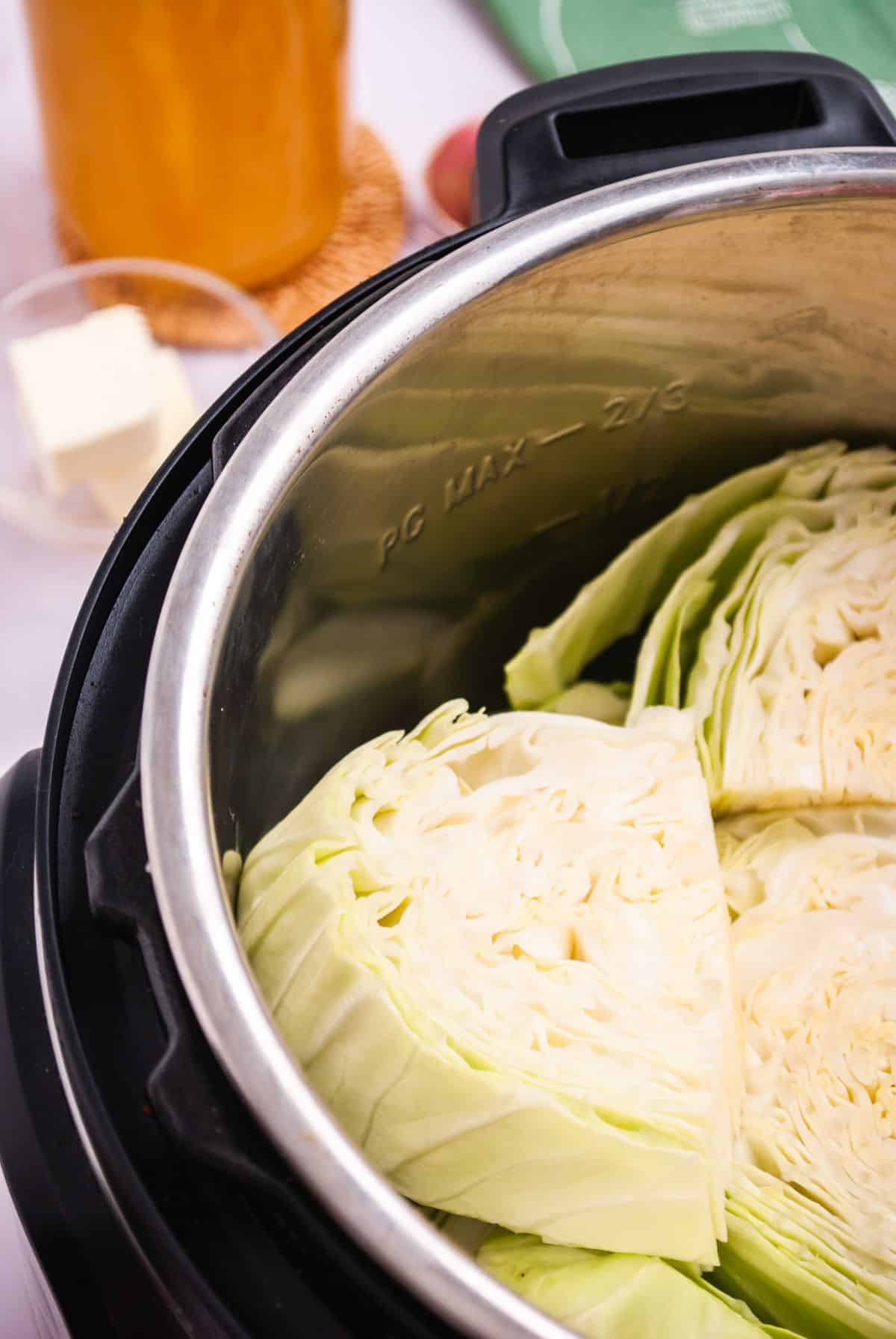 Instant pot cabbage step 4