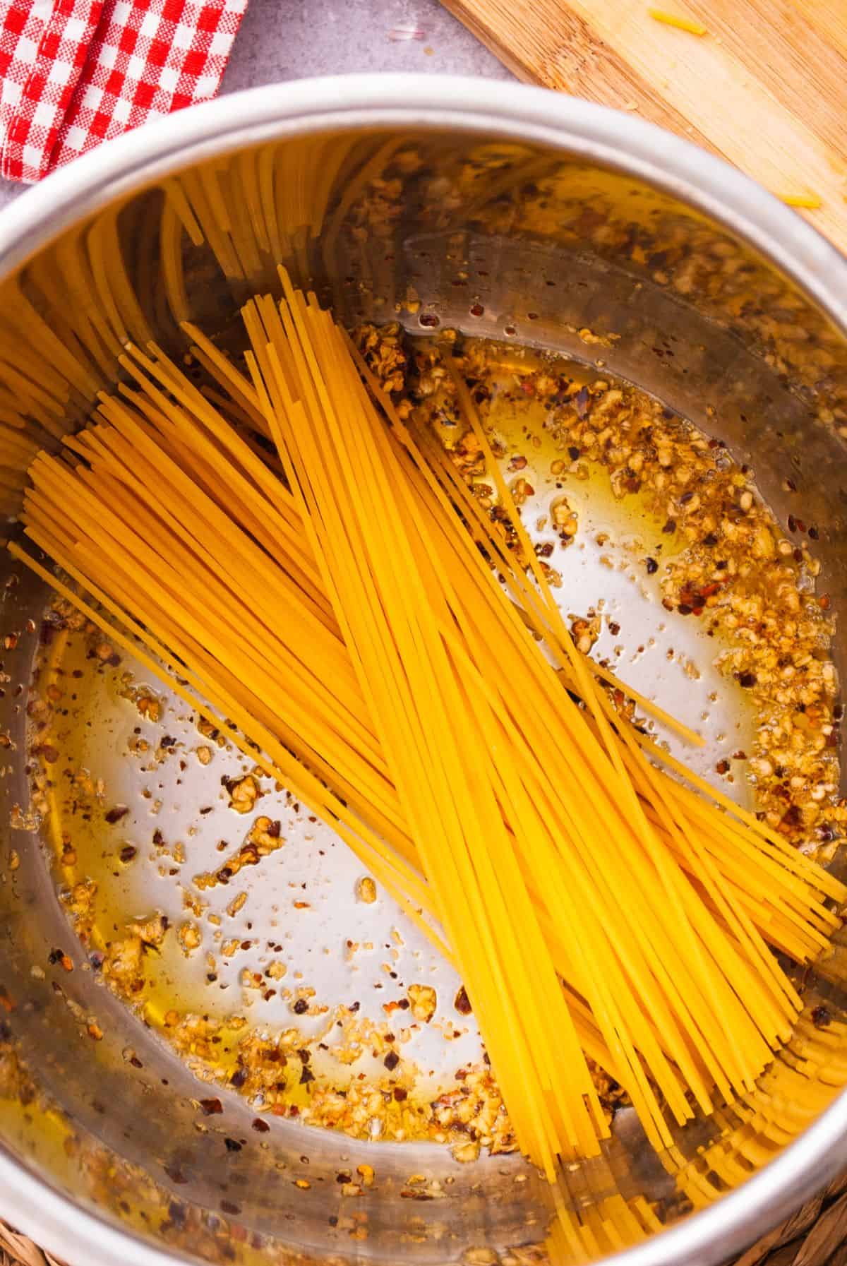 Instant pot spaghetti step 5