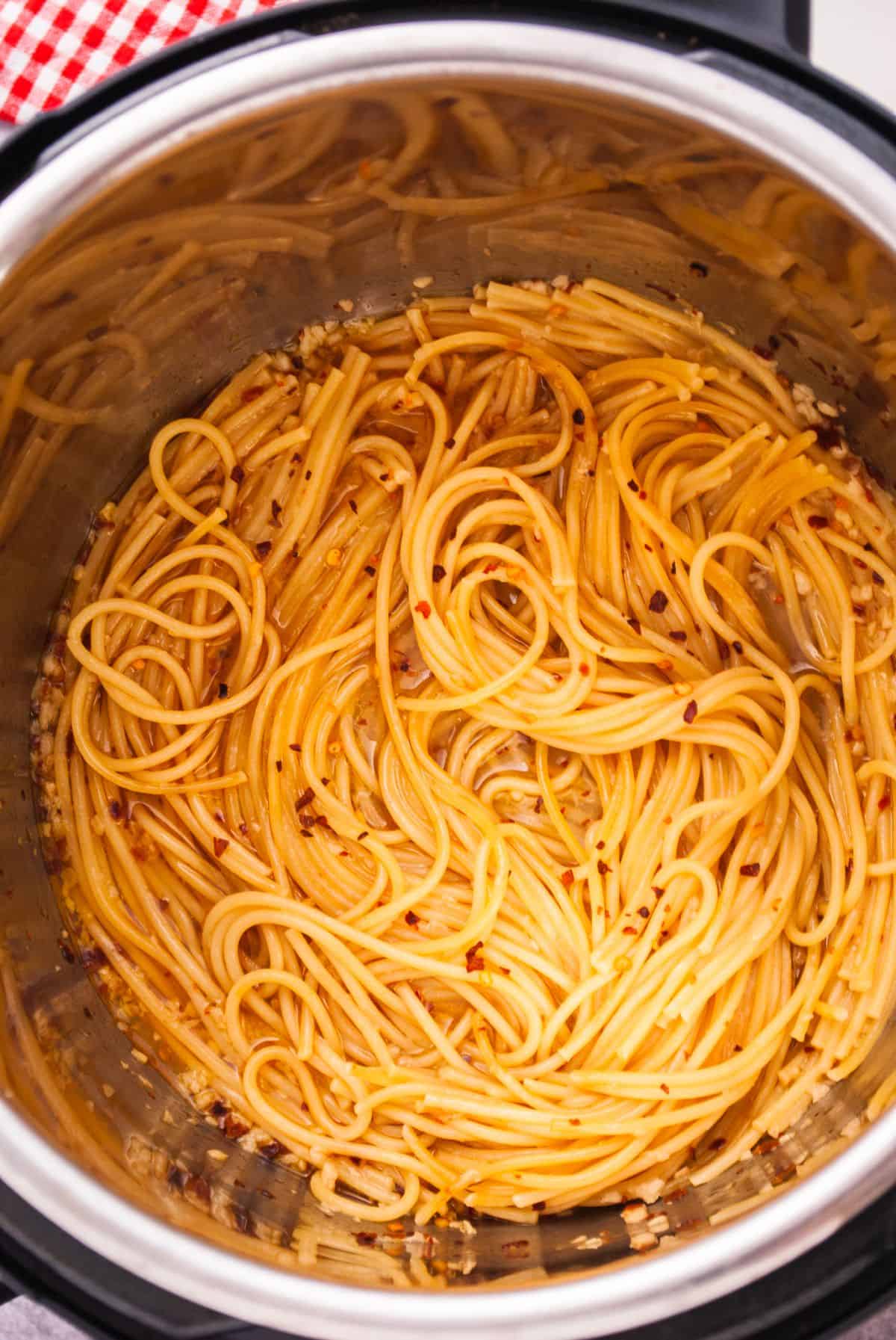 Instant pot spaghetti step 8