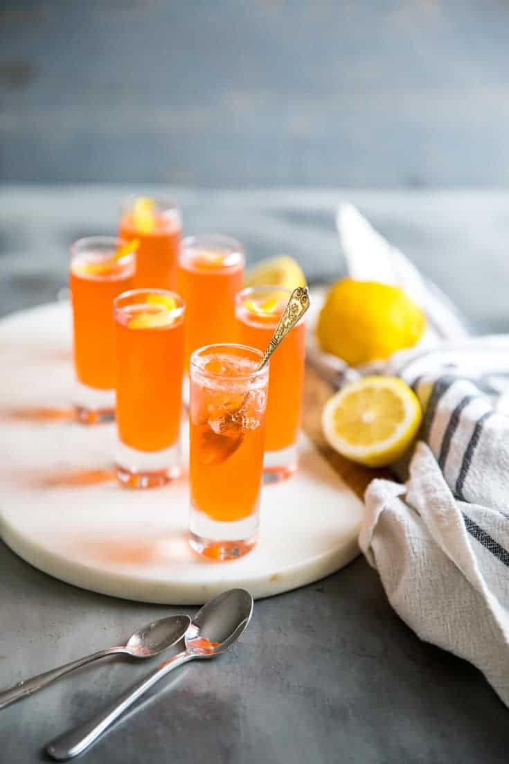 Jello Shots Made With Aperol Spritz