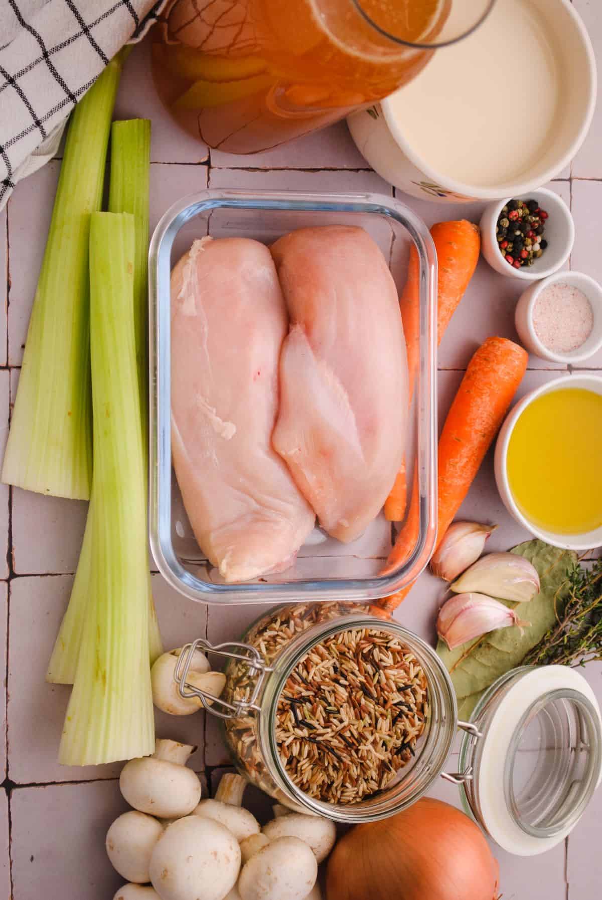 chicken and wild rice soup ingredients