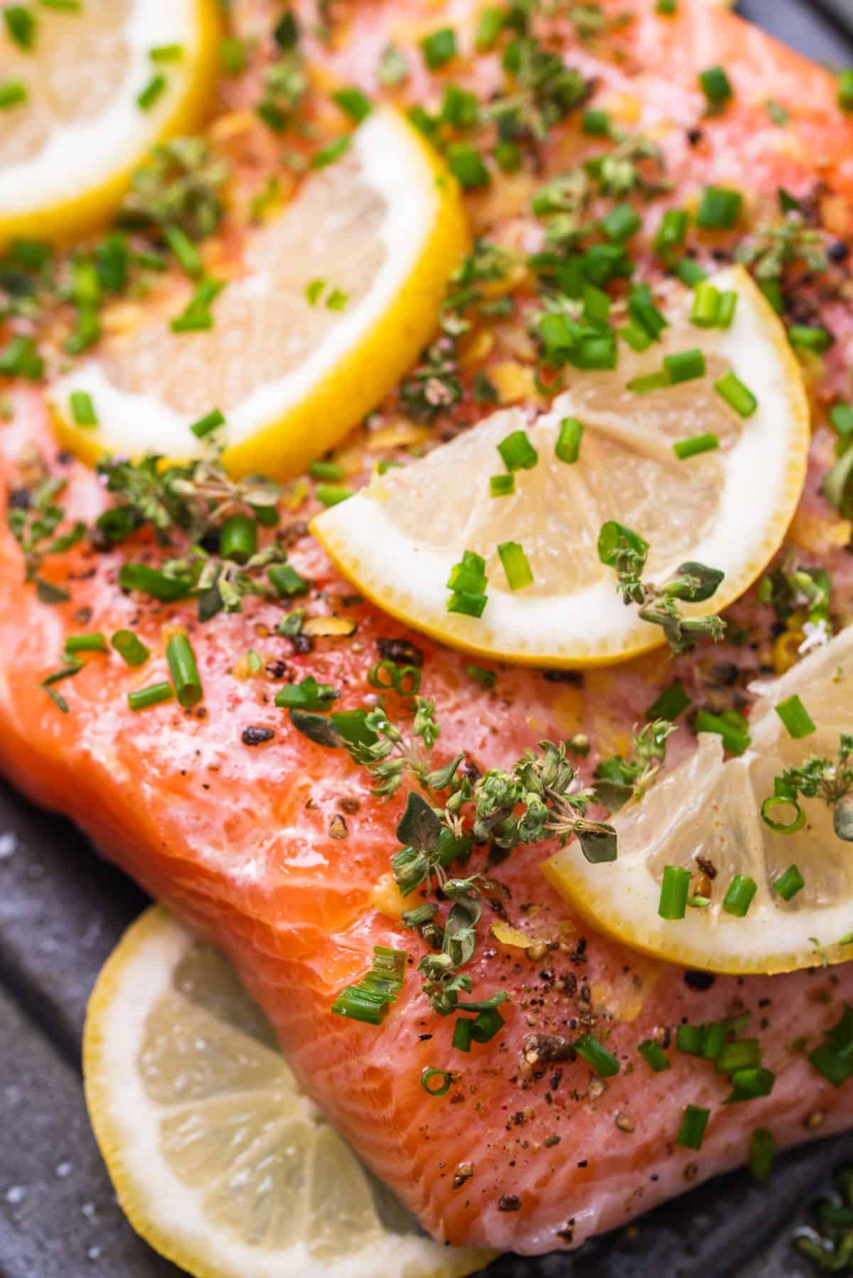 Lemon pepper salmon step 10