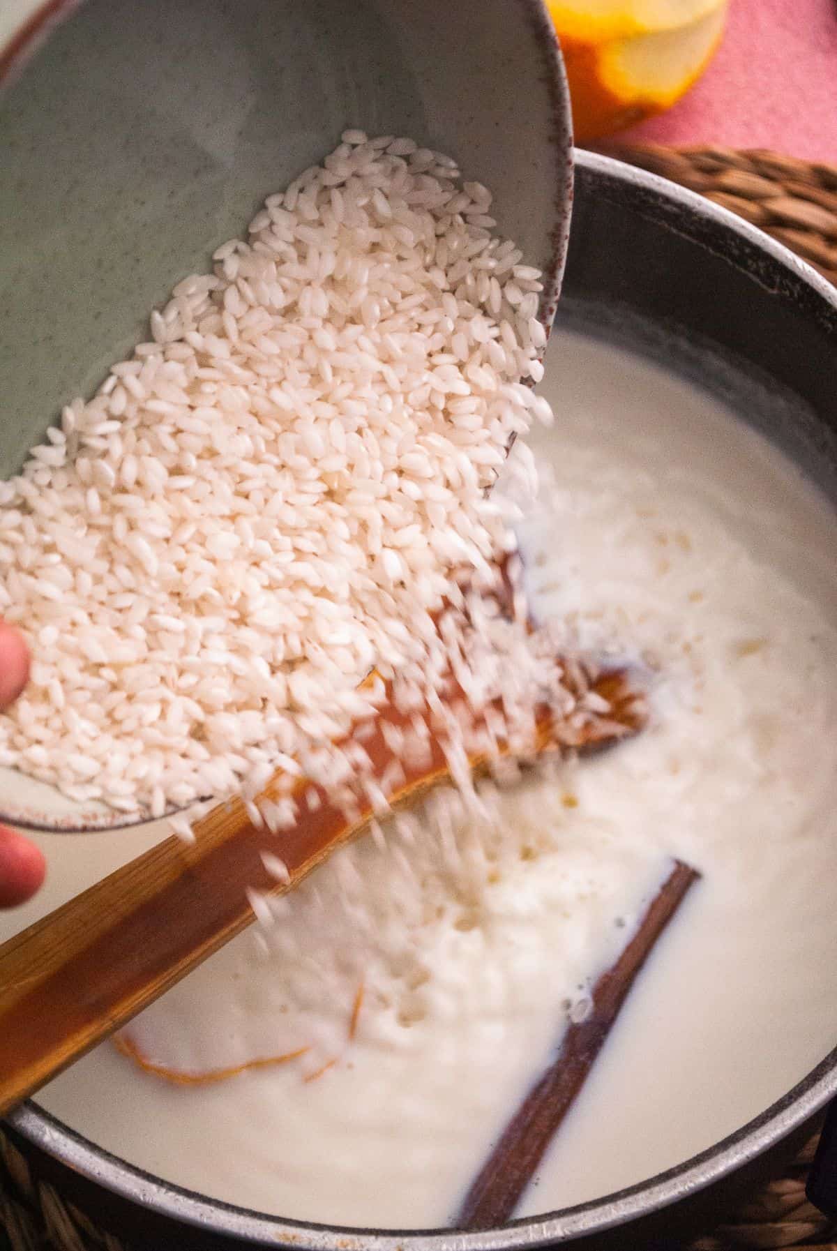 Rice pudding step 8