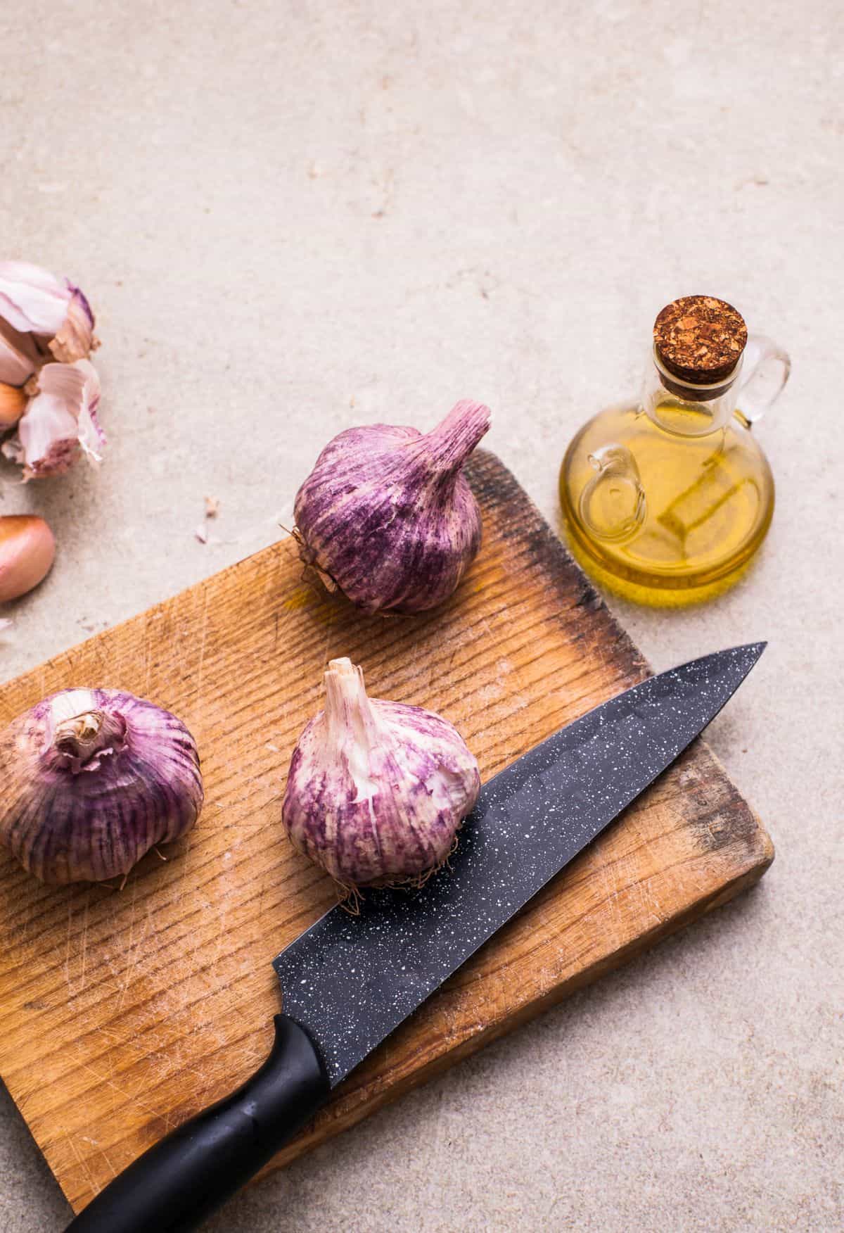 Roasted garlic step 1