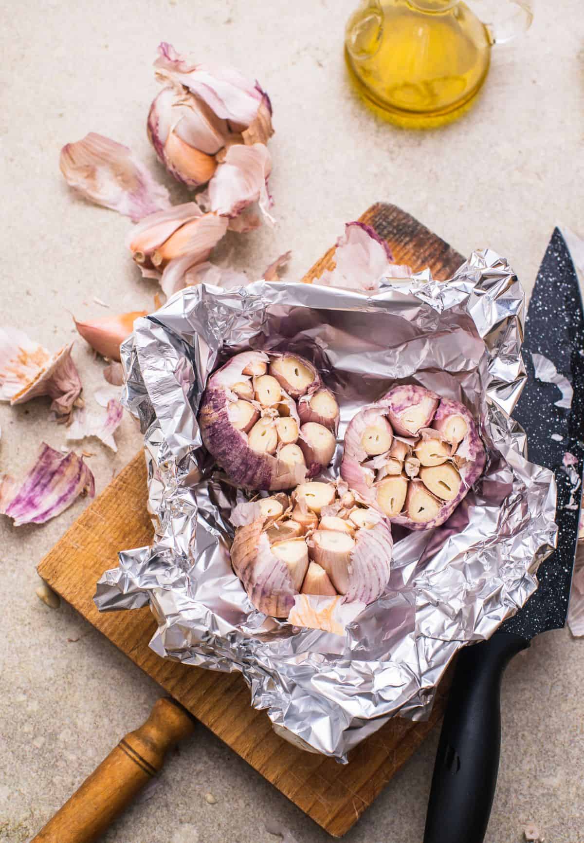 Roasted garlic step 5