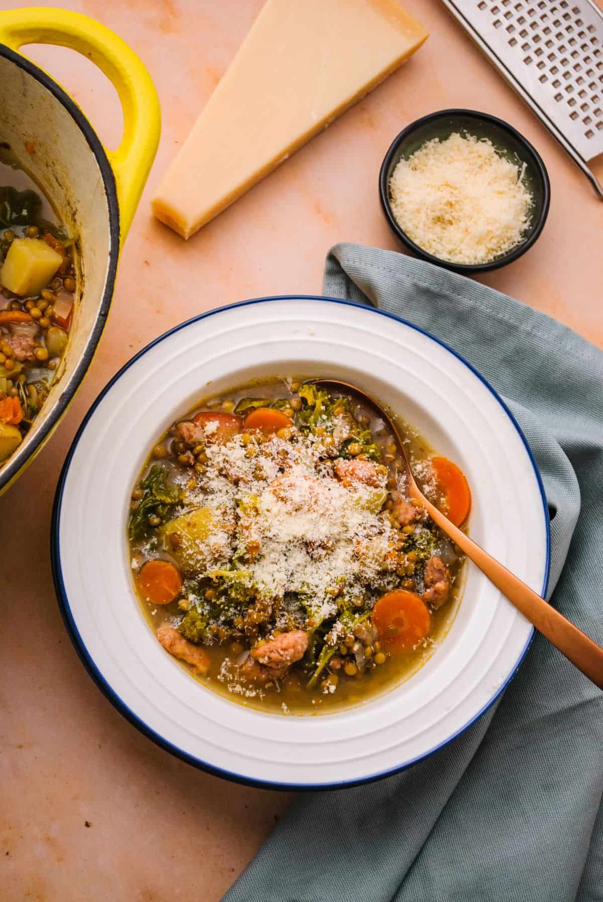 Tuscan lentil soup 6
