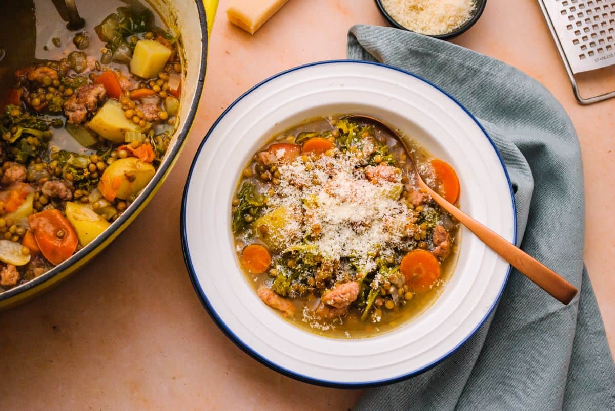 Tuscan lentil soup 7