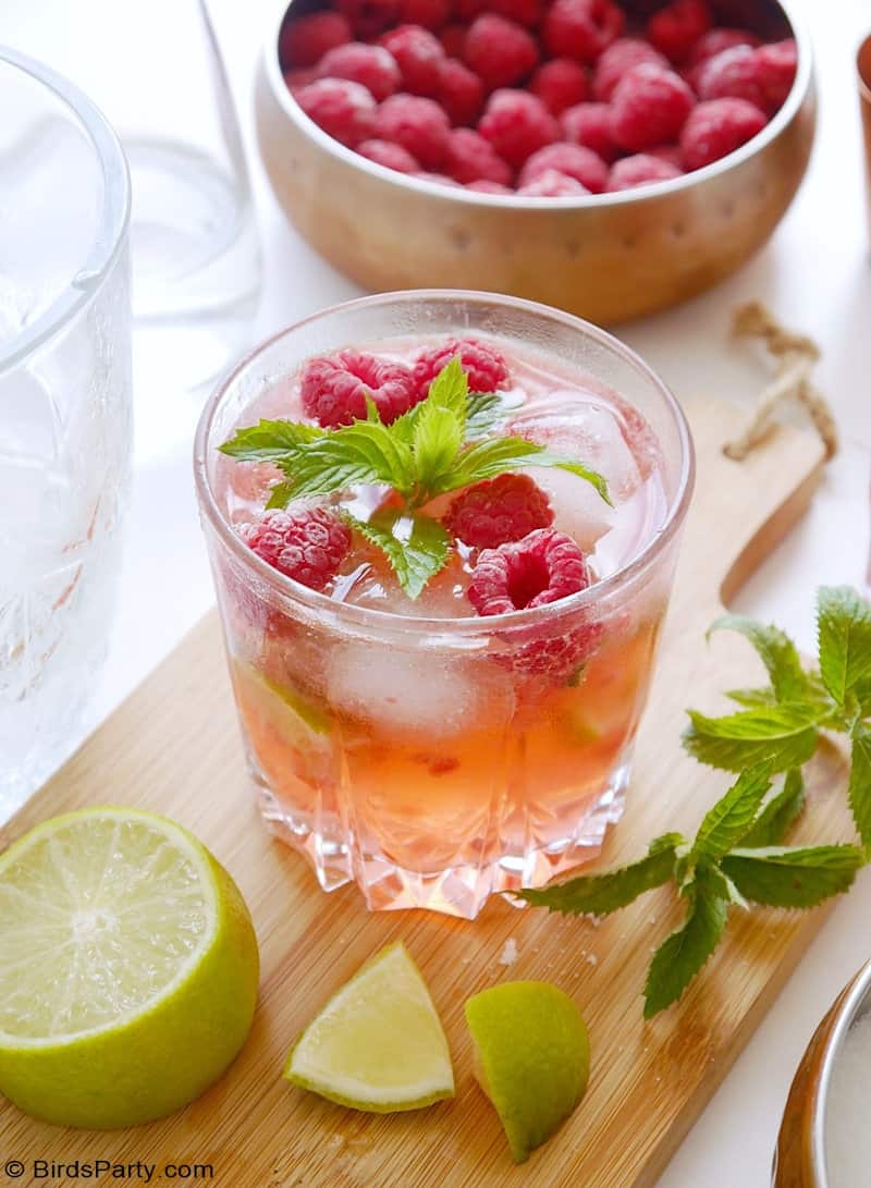 Fresh Raspberry Mojito