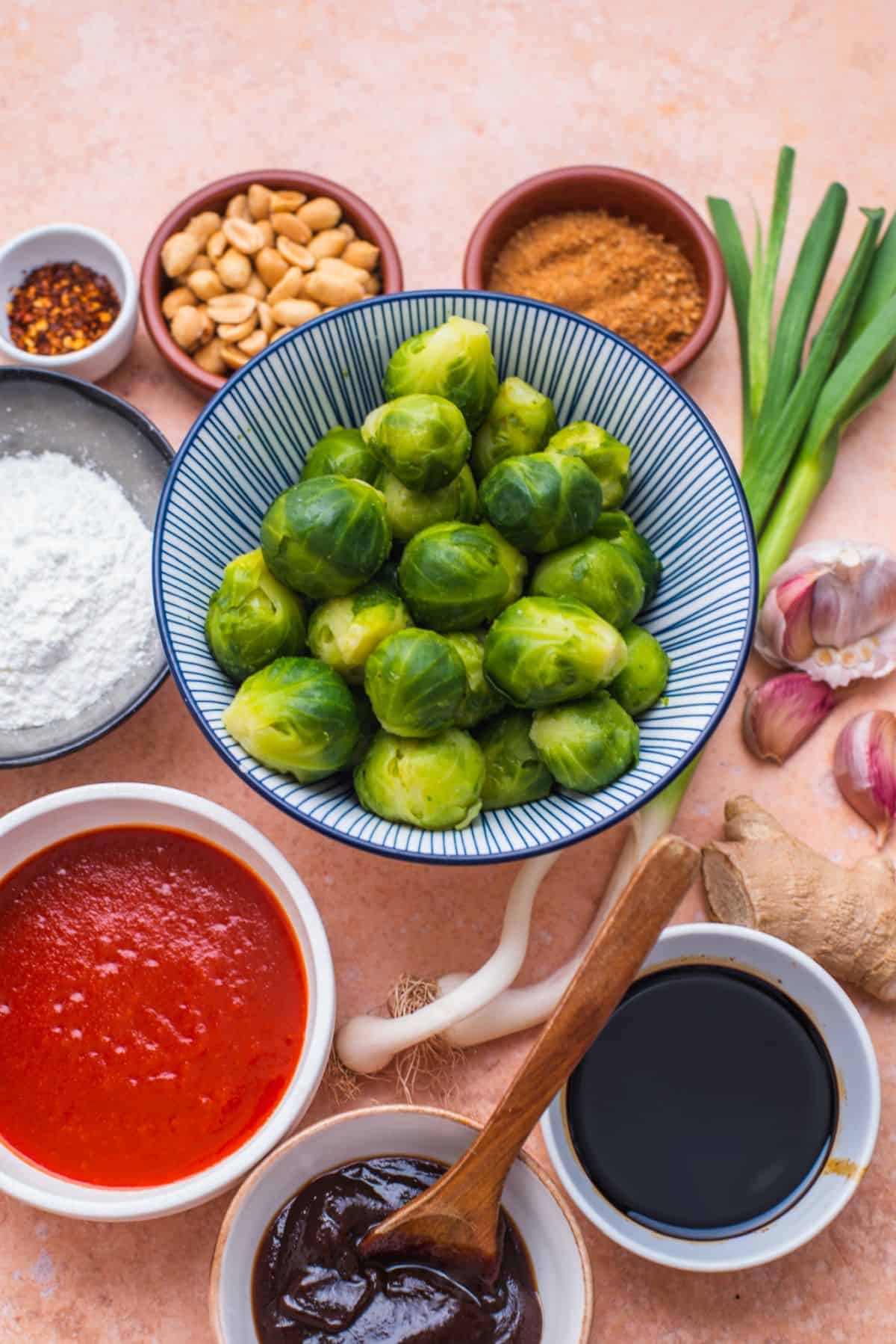 Kung pao brussel sprouts ingredients