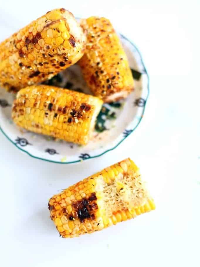 Smokey Lime Grilled Corn on the Cobb
