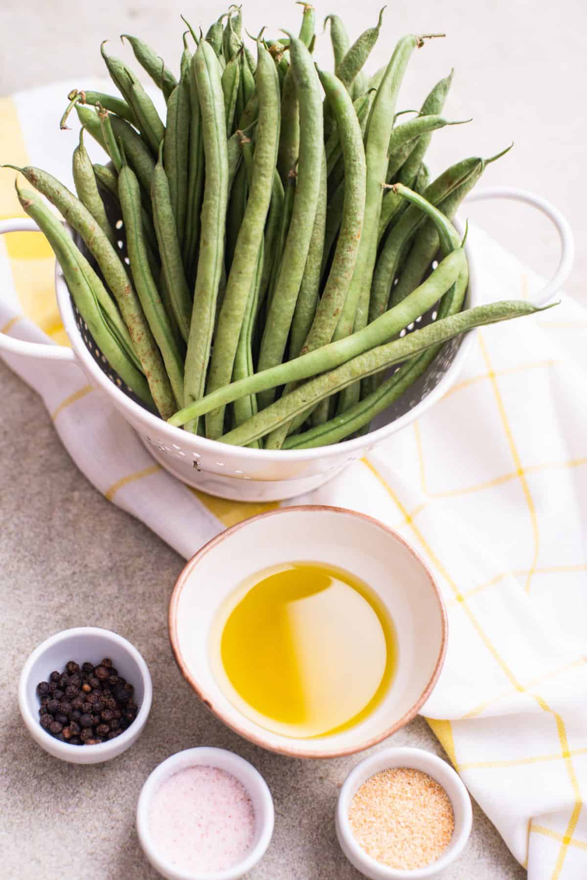 Air fryer green beans ingredients
