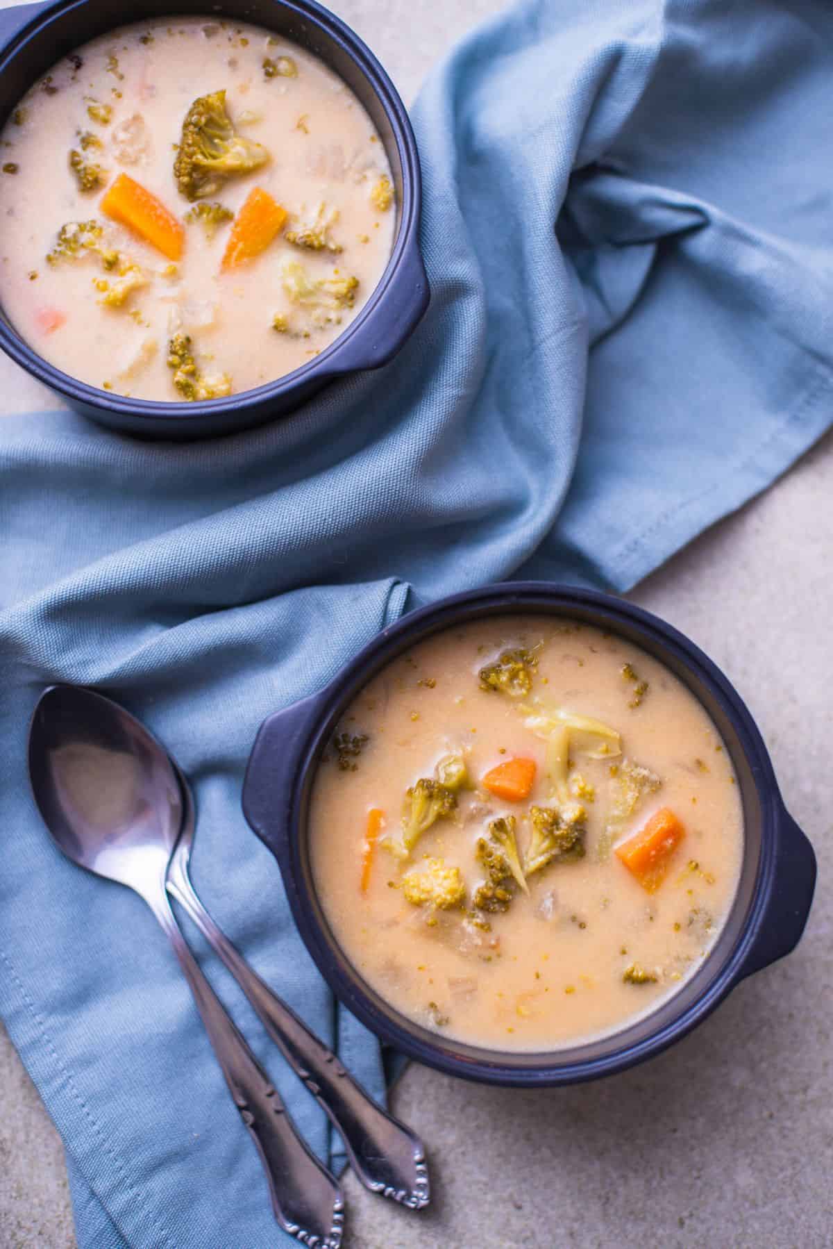 Broccoli cheddar soup 1