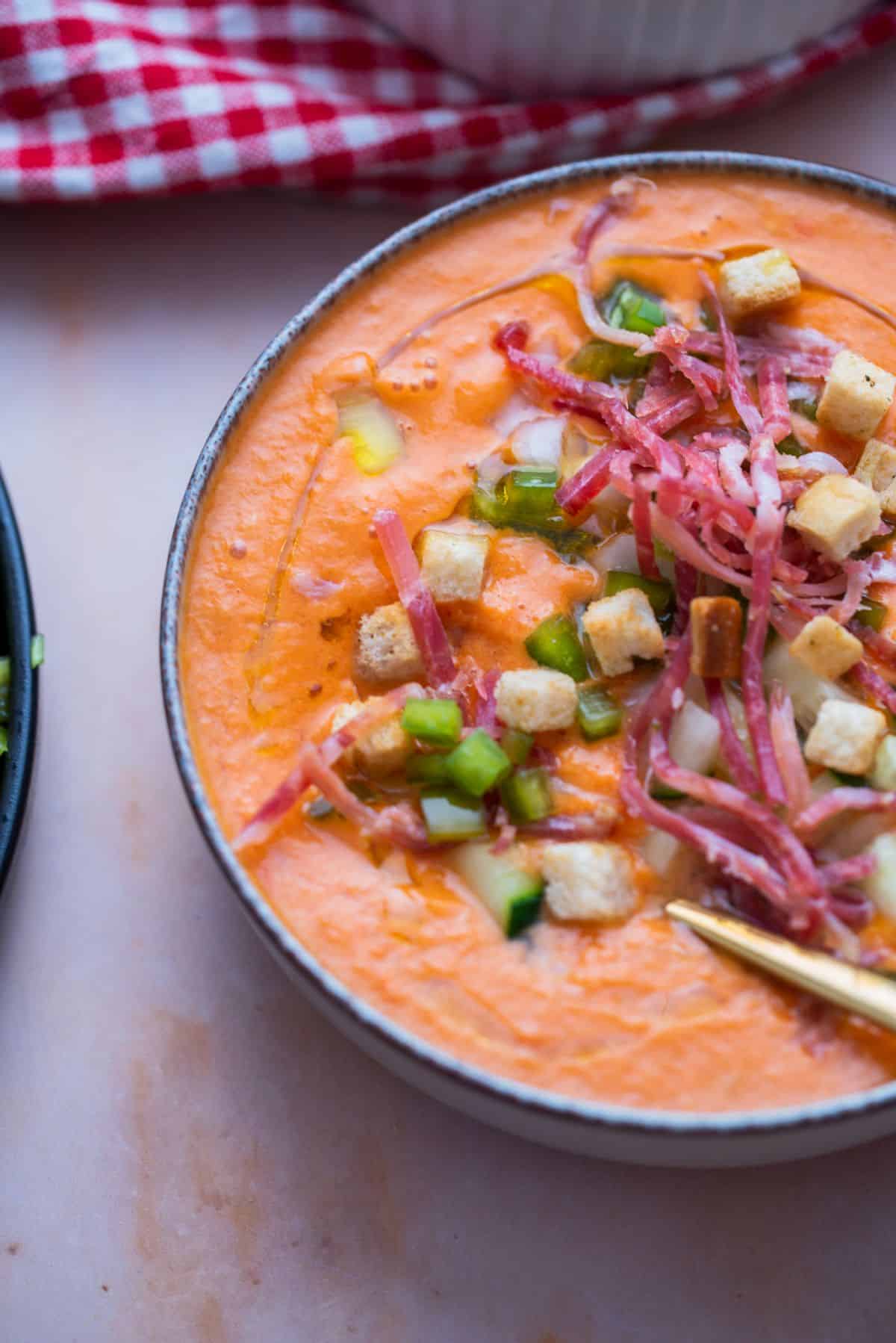 Traditional Spanish gazpacho 2