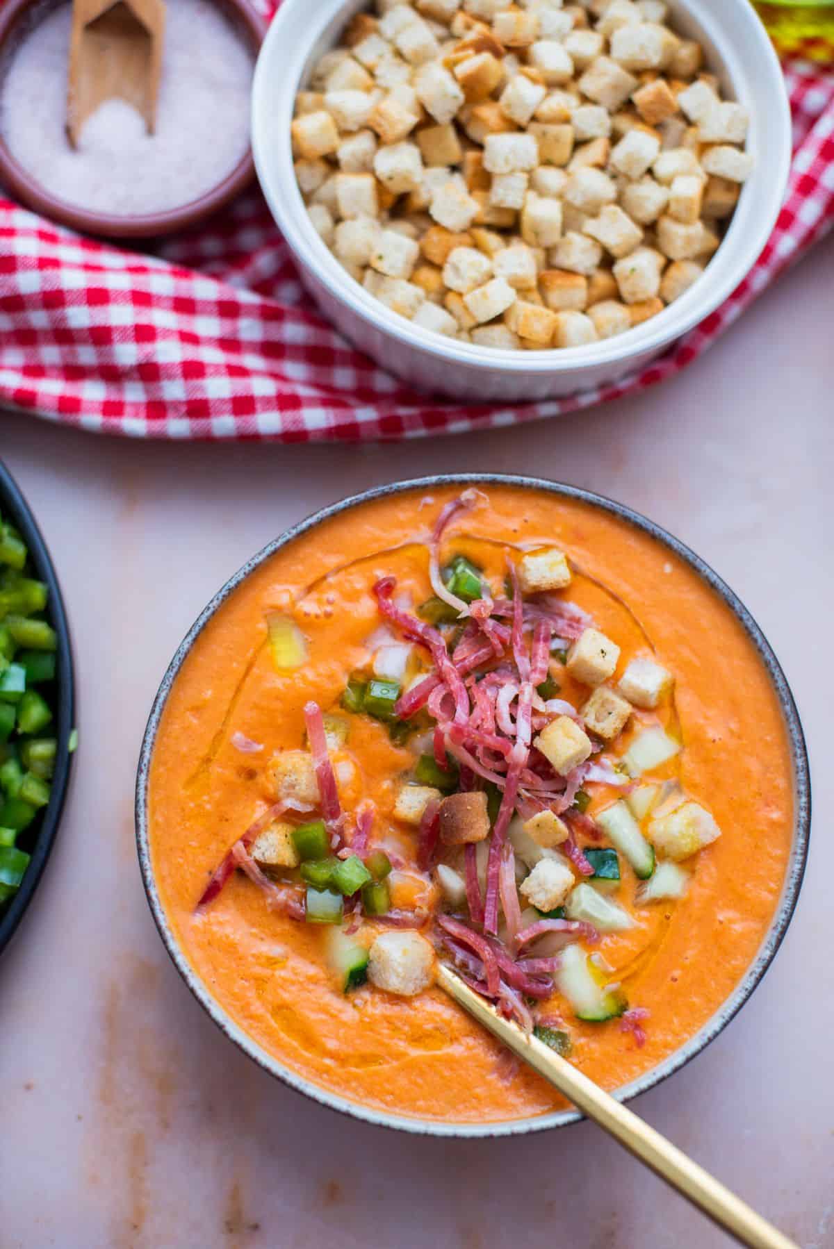 traditional Spanish gazpacho