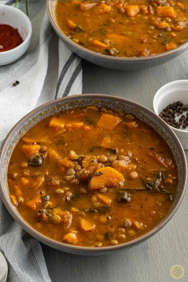 Healthy and Hearty Vegetarian Sweet Potato Lentil Soup