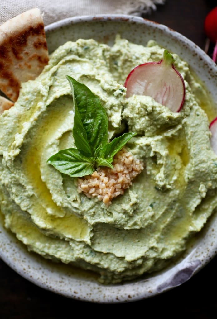 She Added Fresh Basil to Homemade Hummus: The Garlic Made It Taste Different