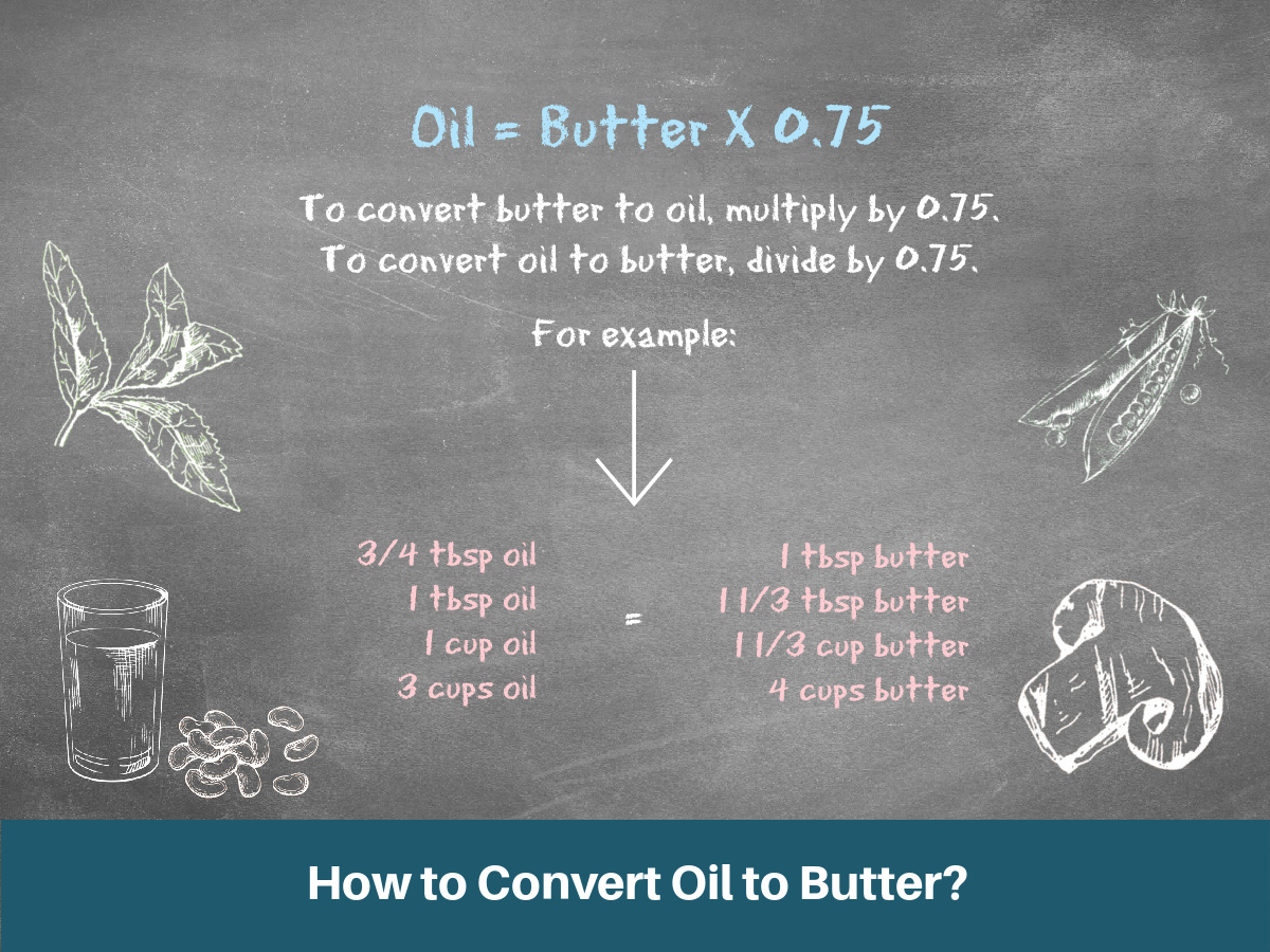 oil to butter conversion