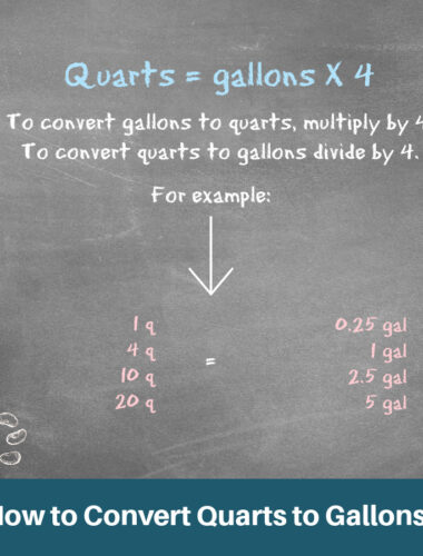 How to Convert Quarts to Gallons?